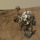 NASA’s Mars Curiosity rover takes a selfie.